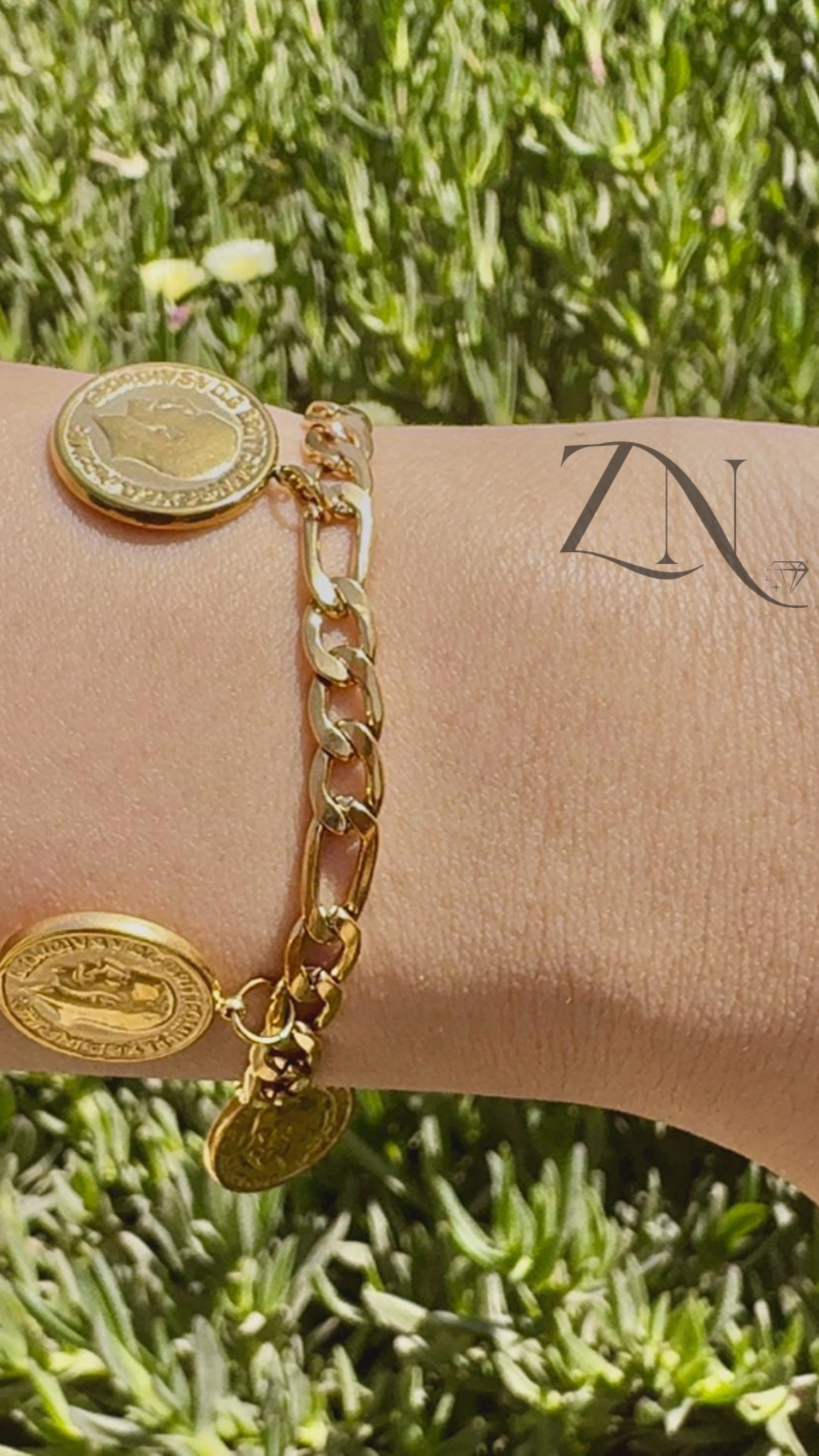 Empire Coin Charm Bracelet