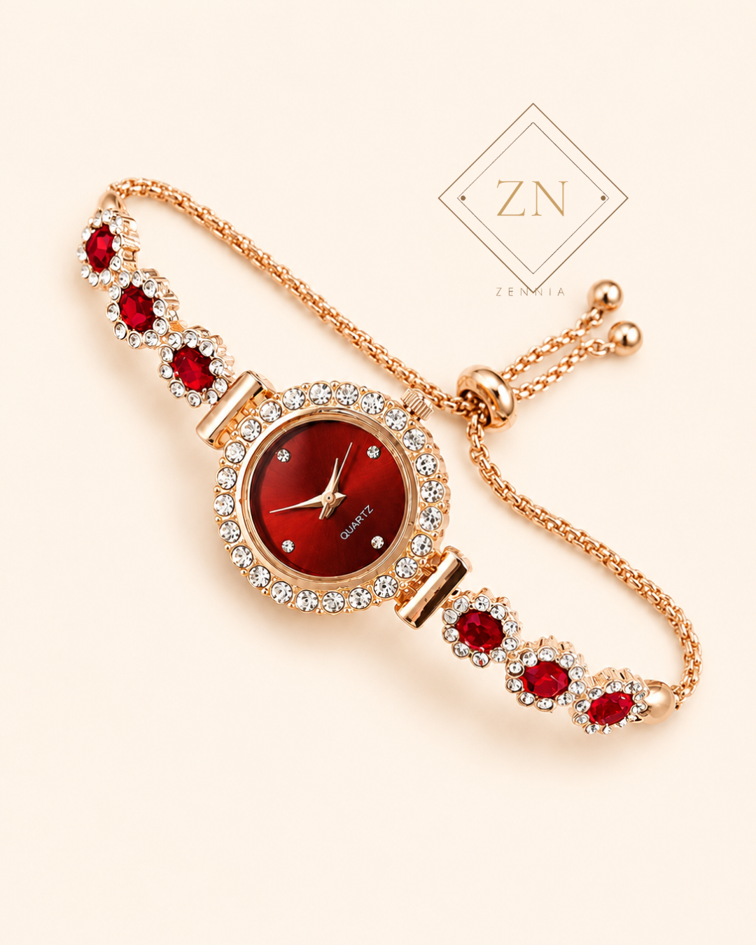 Royal ruby watch bracelet