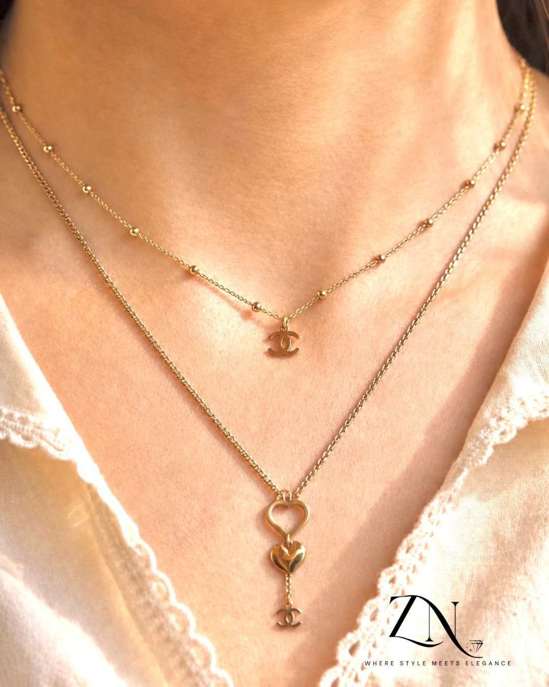 L’Amour Double Layer Necklace