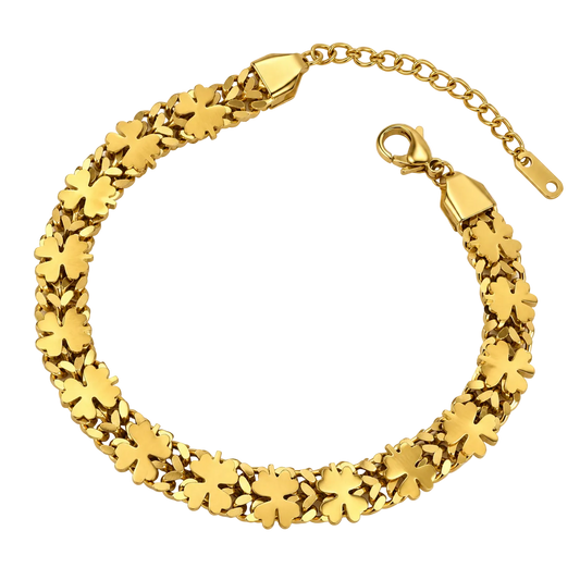 Fortuna Four-Leaf Clover Bracelet