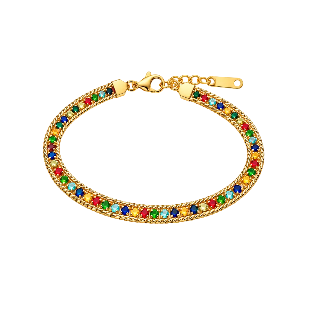 Prism Rainbow Gem Bracelet