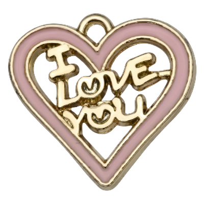 Babypink Loveyouheart Charm