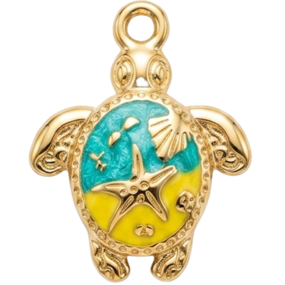 Beach Turtle Enamel