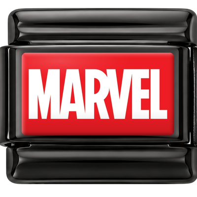 Black Marvel Logo Charm