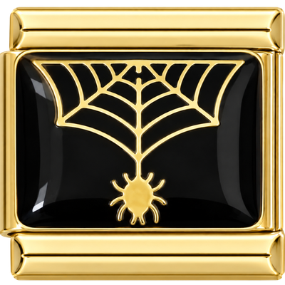 Black Spiderweb Charm