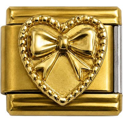 Bow Heart Gold