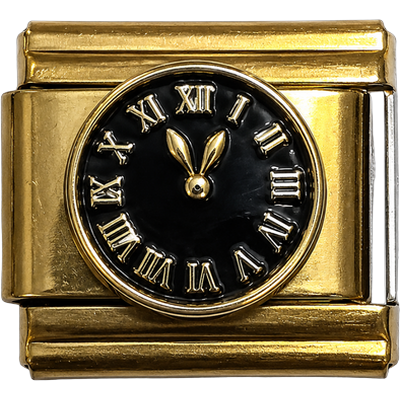 Clock Roman Black