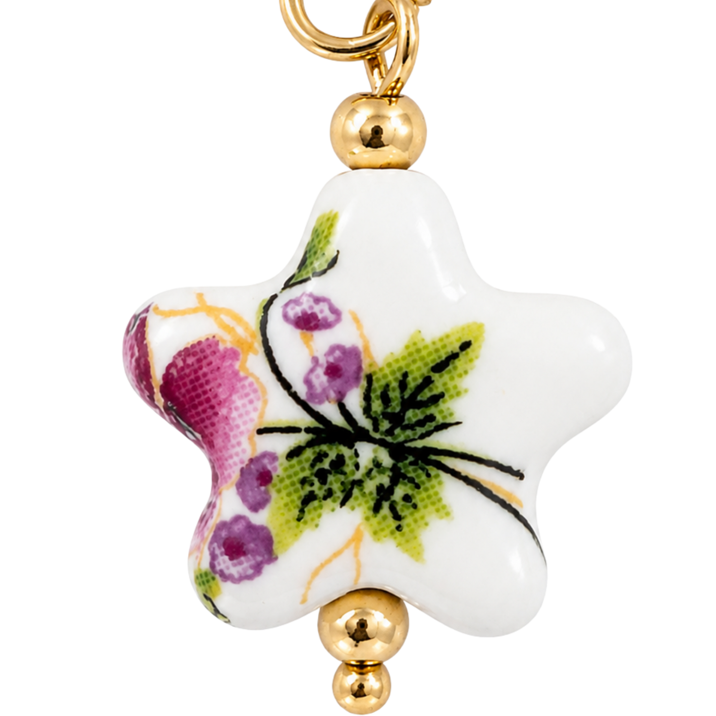 Floral Star Charm