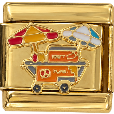 Gold Beach Cart Charm