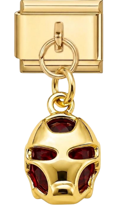 Gold Iron Man Mask Hanging Charm