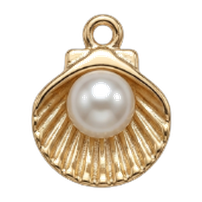 Golden Pearl Charm