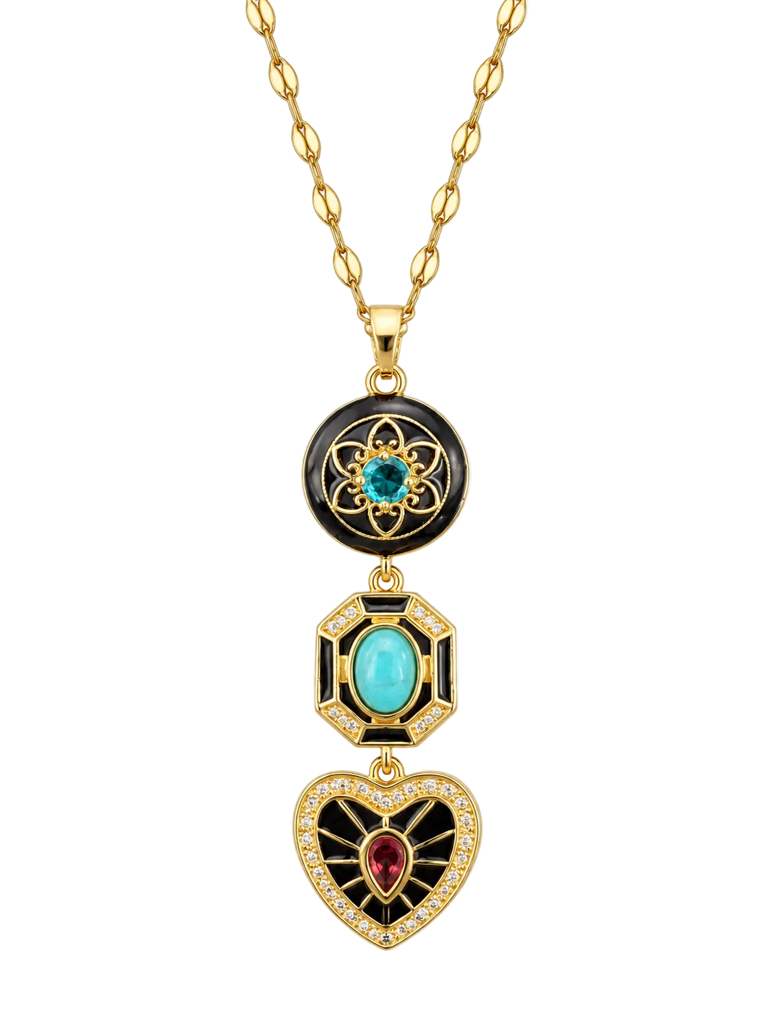 Noor Trio Necklace