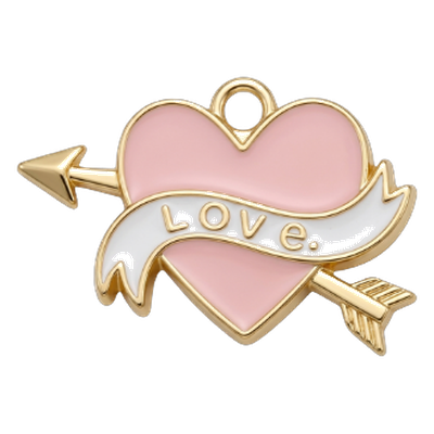 Pink Arrowlove Charm