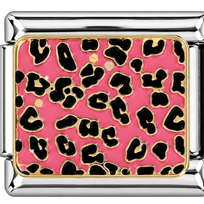Pink Leopard Print Charm