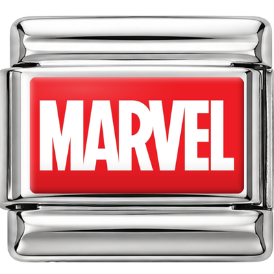 Silver Marvel Logo Charm