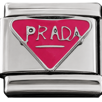 Silver Prada Charm