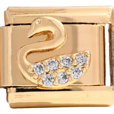 Swarovski Swan Charm