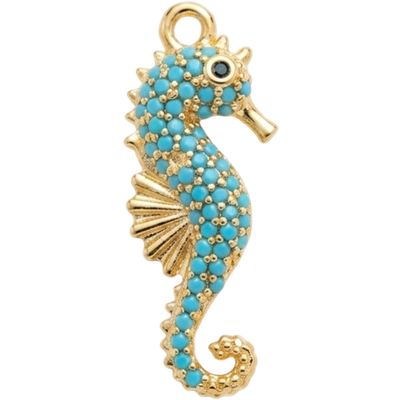 Turquoise Seahorse Crystal