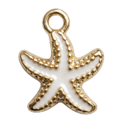 White Starfish Charm
