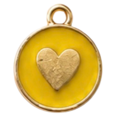 Yellow Heart Charm