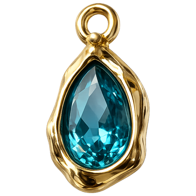 Blue Crystal Charm