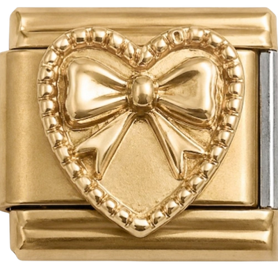 Bow Heart Gold