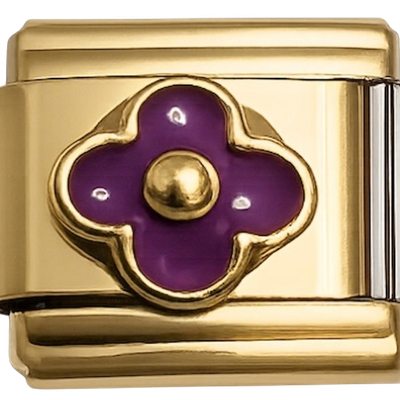 Clover Purple Enamel