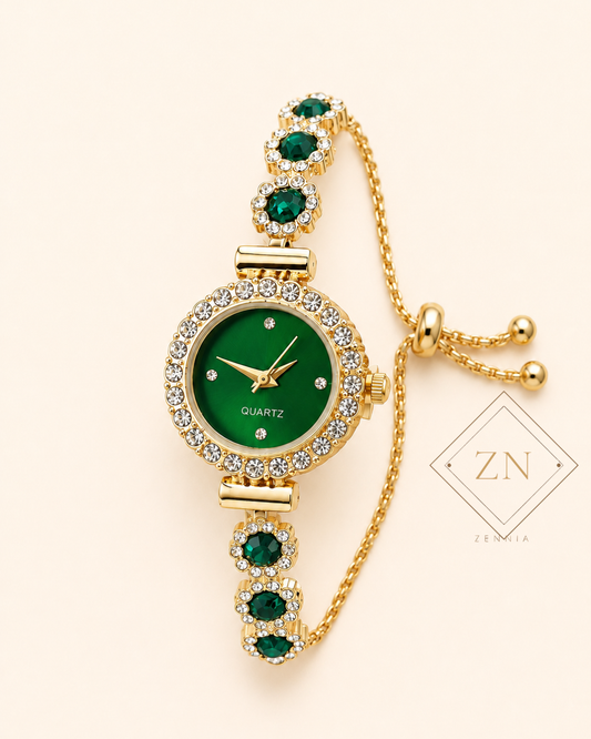 Emerald Empress Bracelet Watch
