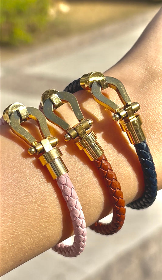 🤎💙🩷Hook Leather Bracelet 🩷💙🤎