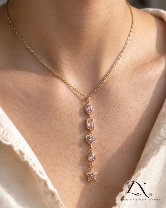 Crimson Vine Drop Necklace