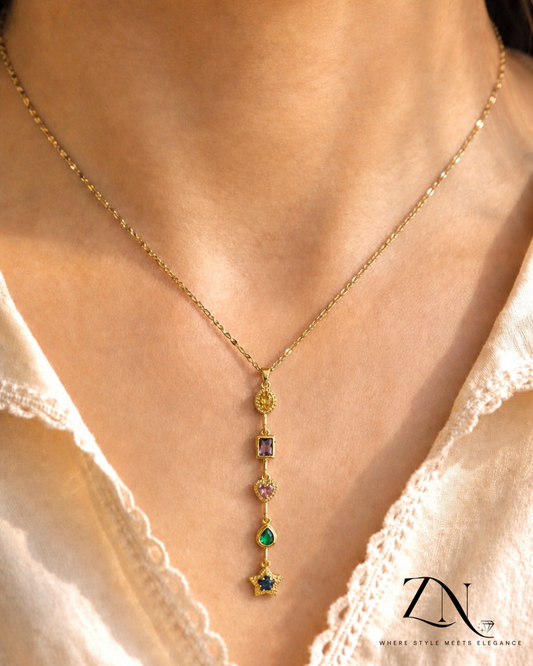 Charm Cascade Necklace