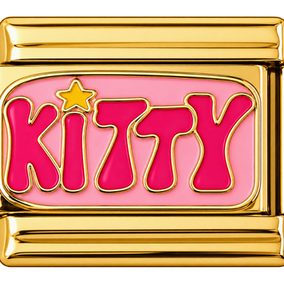 Gold Kitty Charm