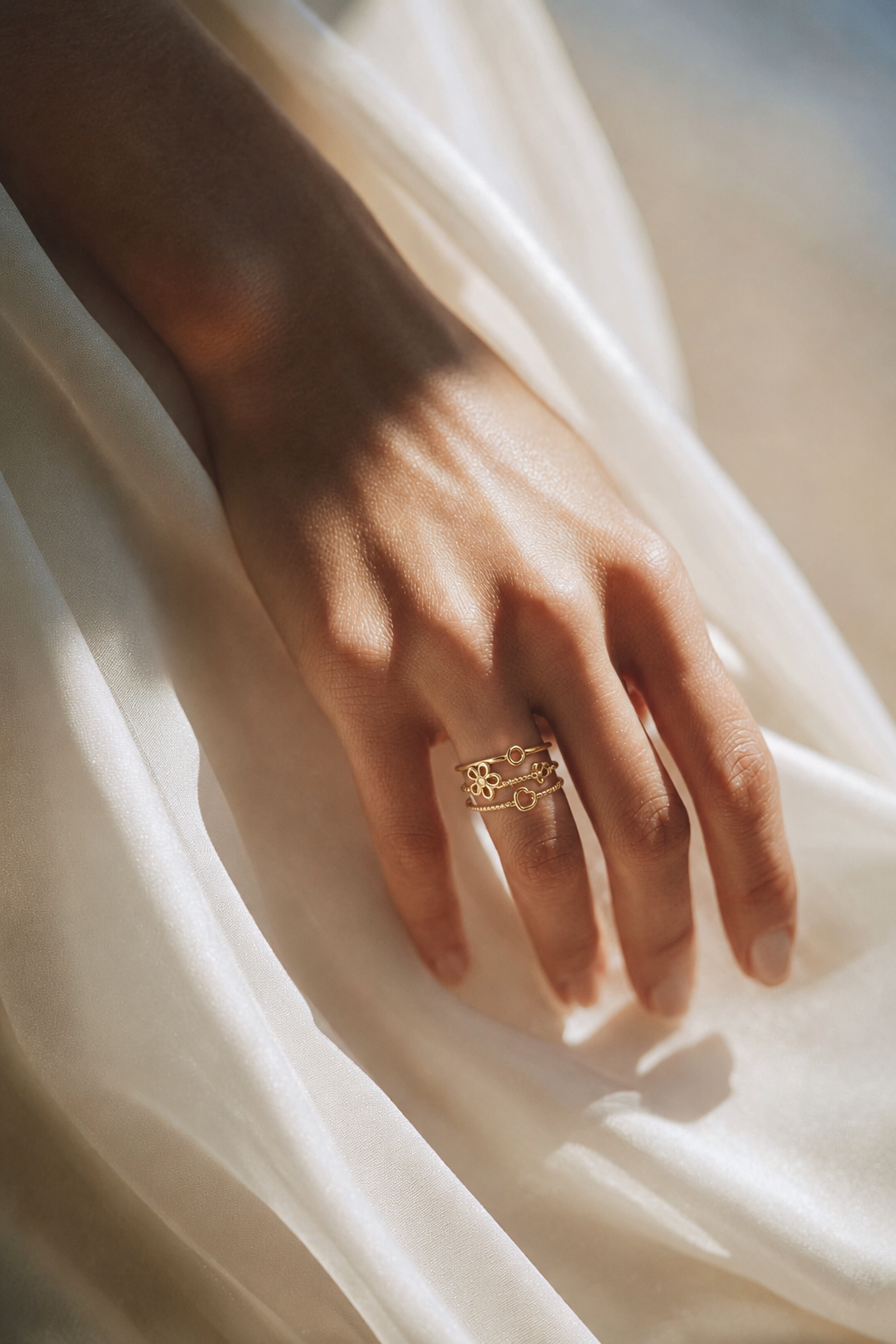 Golden whimsy ring