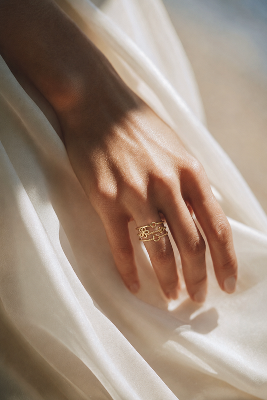 Golden whimsy ring