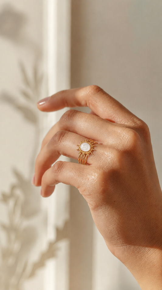 Golden Halo Ring