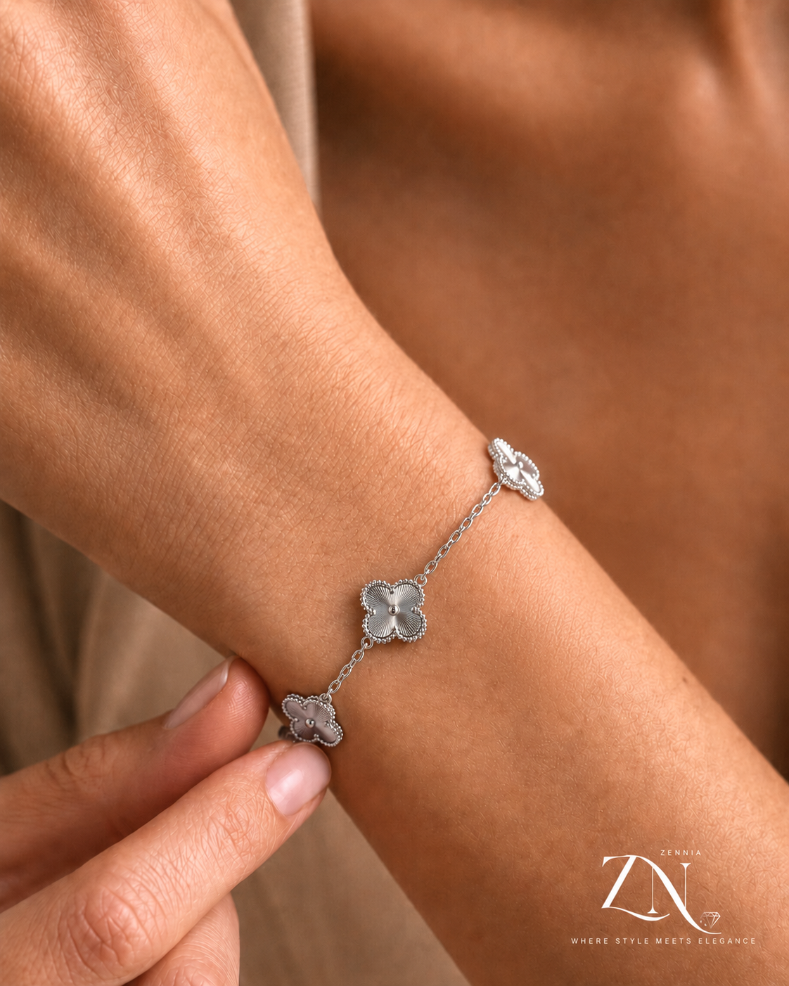 Silver Bloom Bracelet