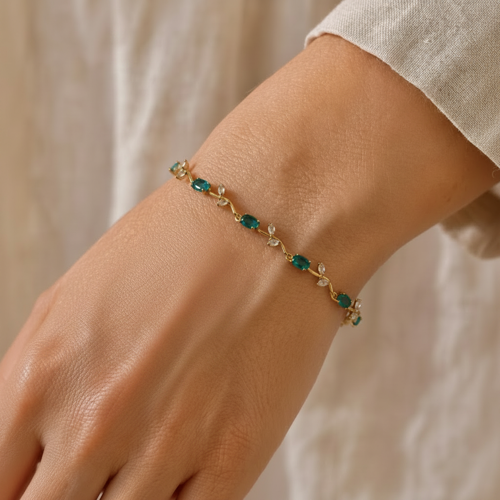 Emerald Vine Bracelet