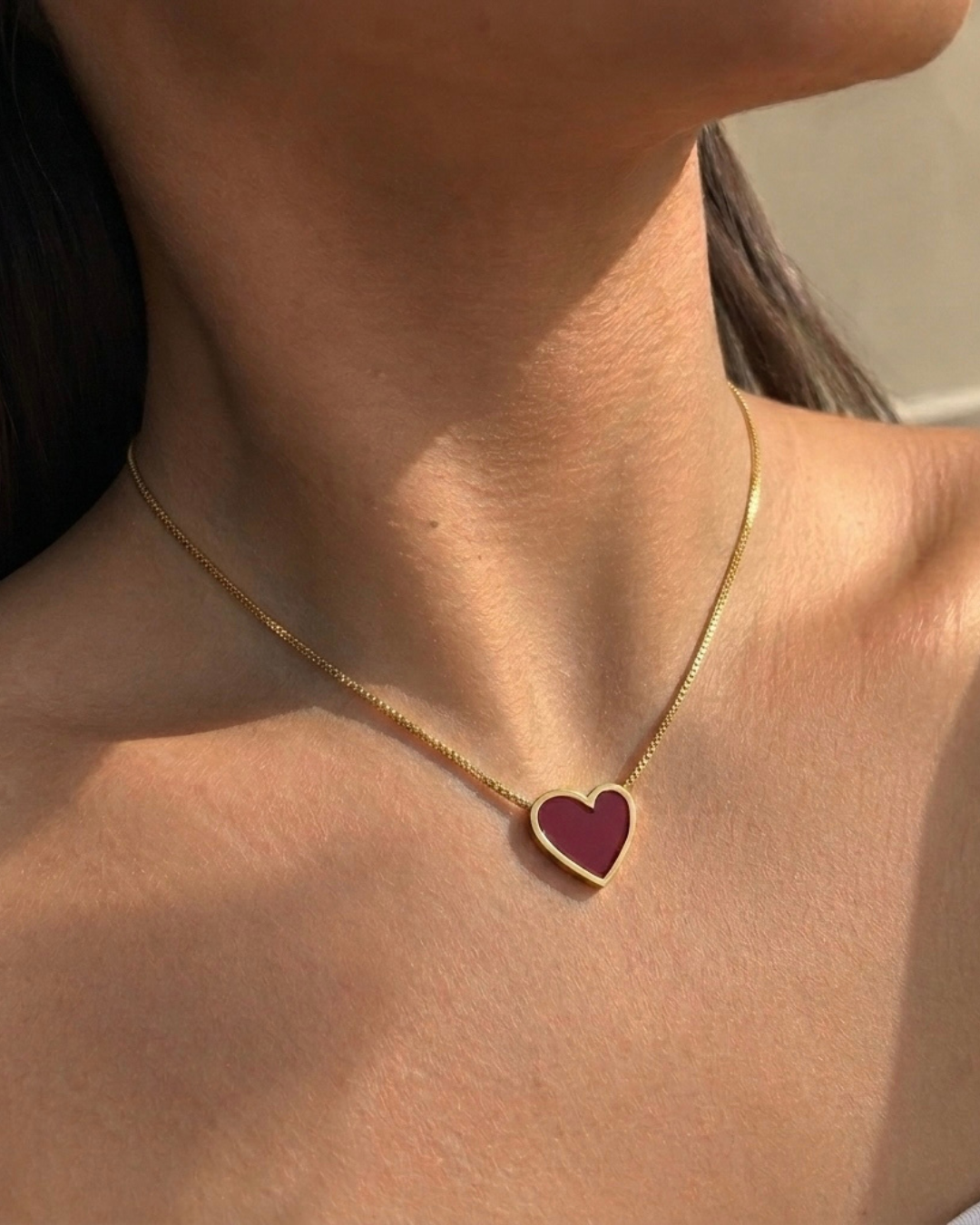 Blush Heart Necklace