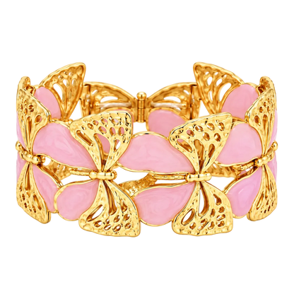 Papillon Pink Butterfly Cuff