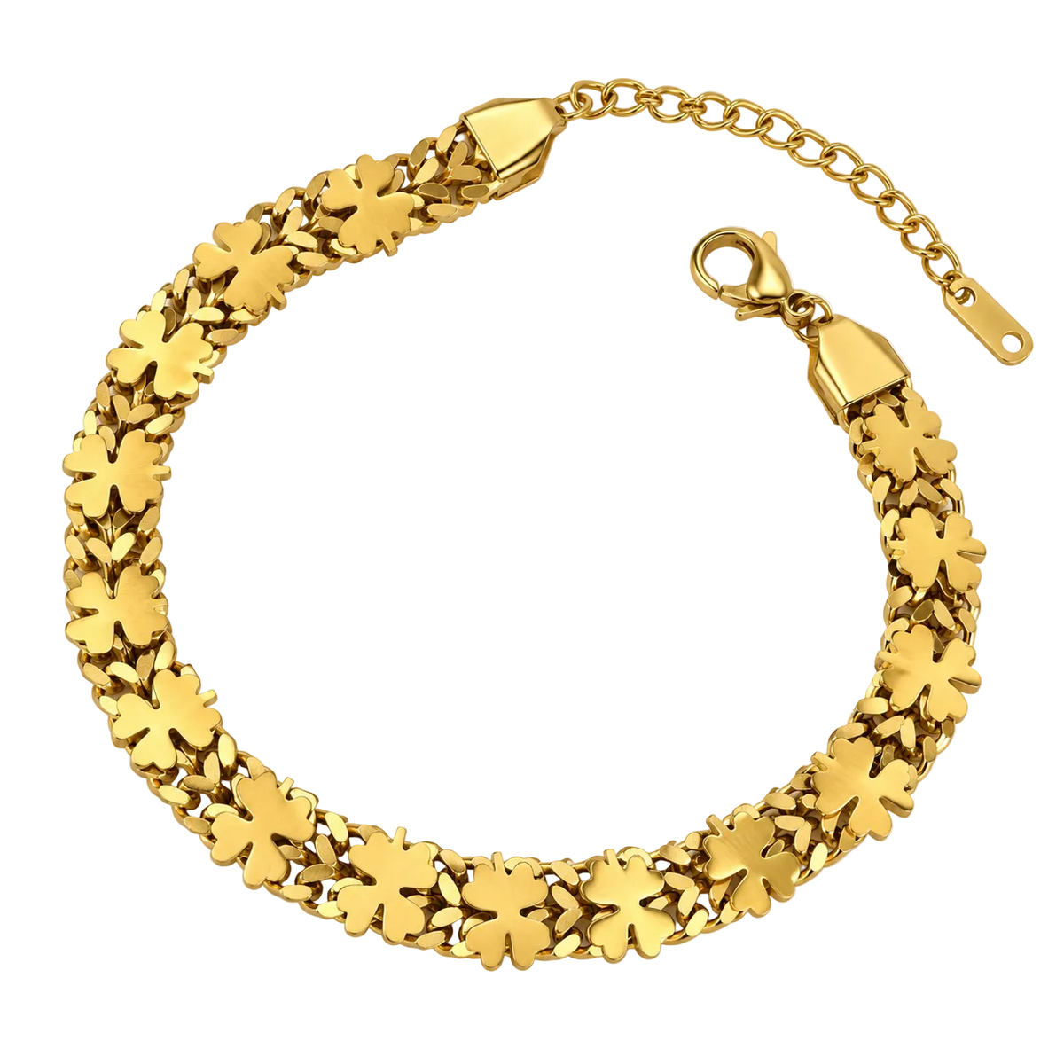 Fortuna Four-Leaf Clover Bracelet