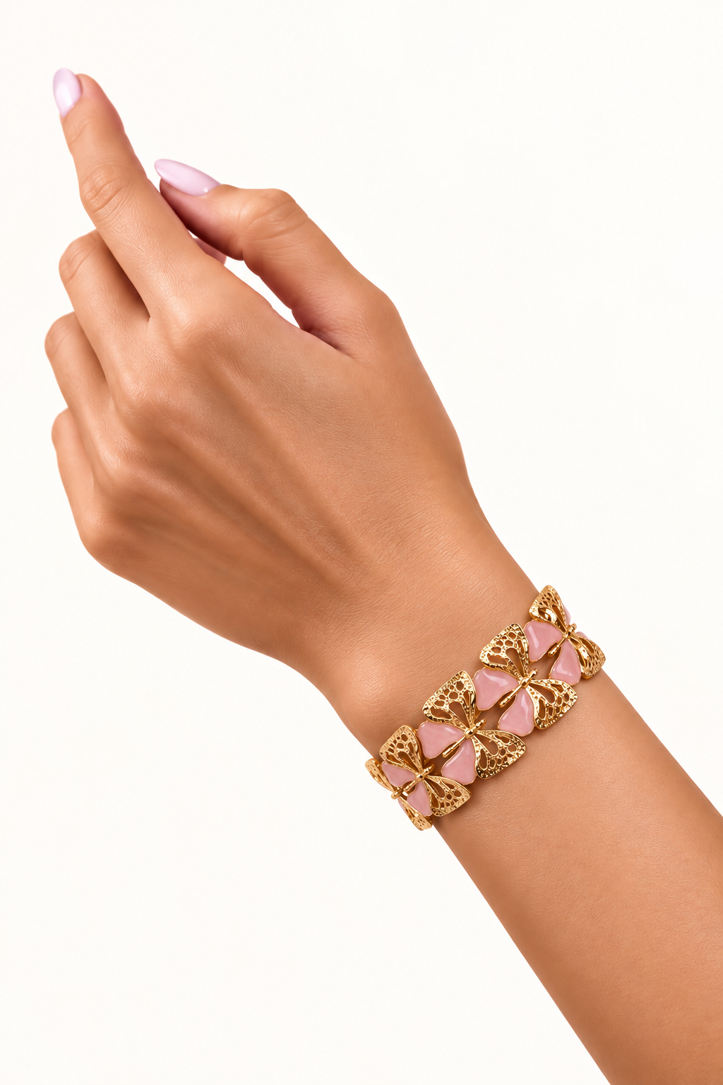 Papillon Pink Butterfly Cuff