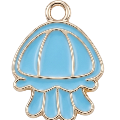 Blue Jellyfish Enamel
