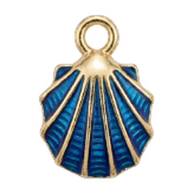 Blue Seashell Charm