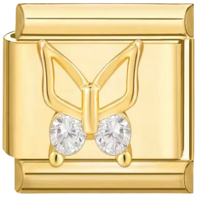 Butterfly Zircon Charm