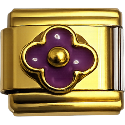 Clover Purple Enamel