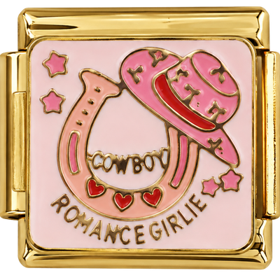 Gold Cowboy Romance Girlie Charm