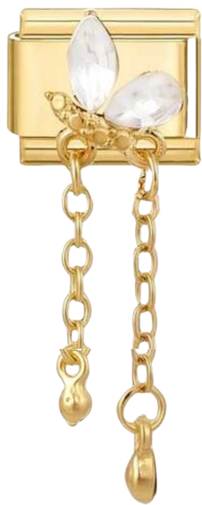 Crystal Dragonfly Double Chain