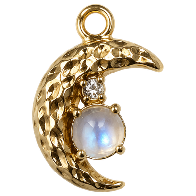 Crystal Gold Charm