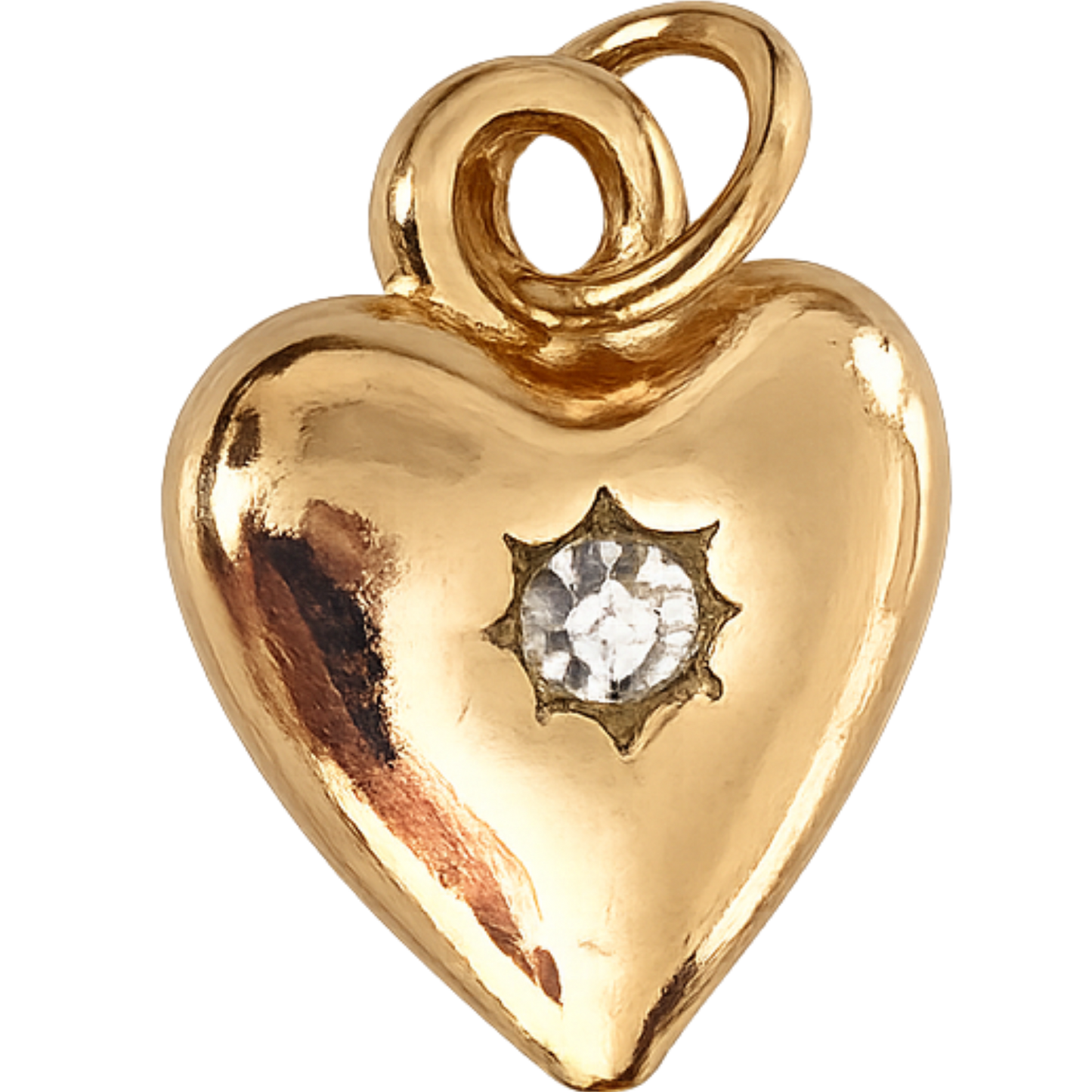 Diamond Heart Charm