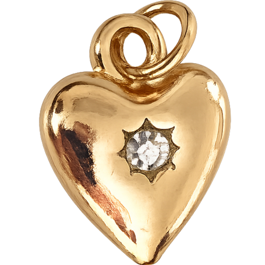 Diamond Heart Charm